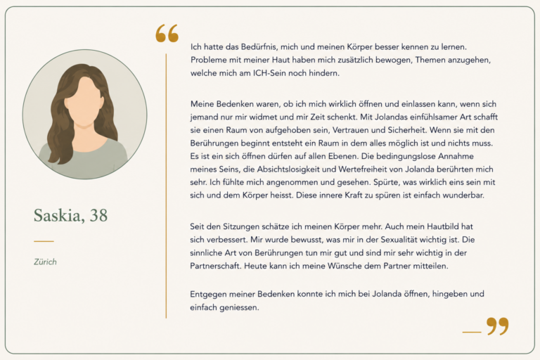 Somatisches Sexualcoaching für Frauen - Kundenstimme 1